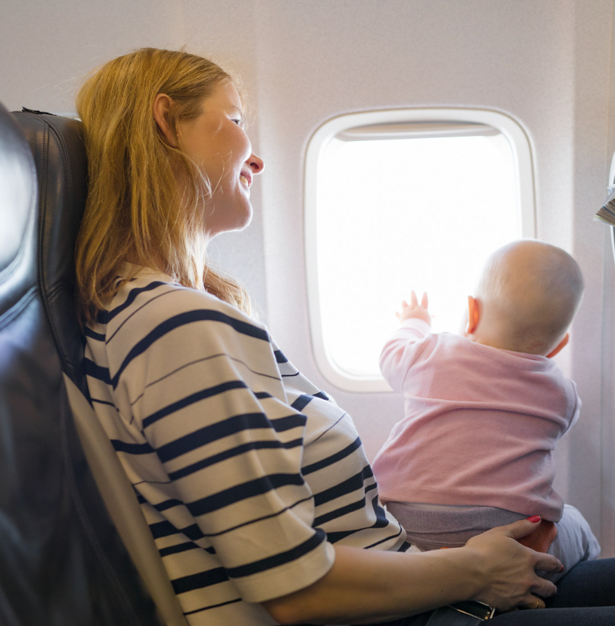 Week 25: Activities you can do with your baby on a long flight.